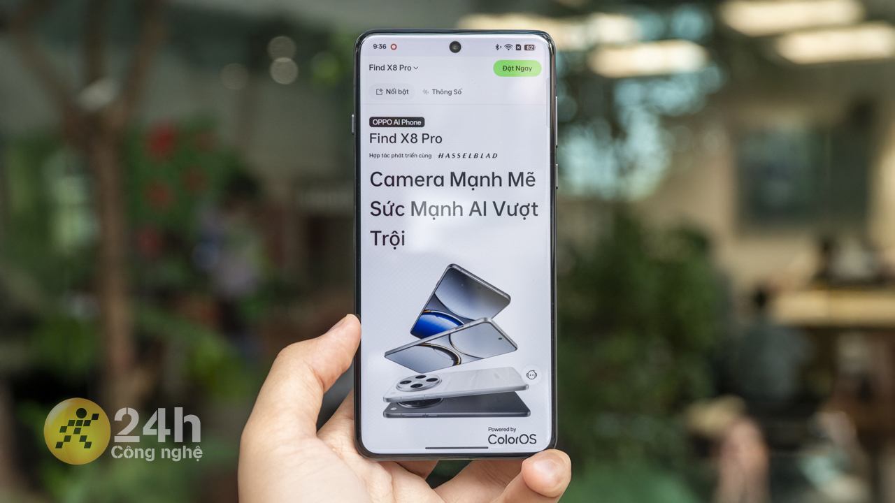 Màn hình OPPO Find X8 Pro cho trải nghiệm hiển thị tuyệt vời.