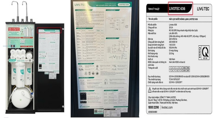 LIVOTEC- Sau cánh cửa tủ (Mặt phía trong cánh tủ)