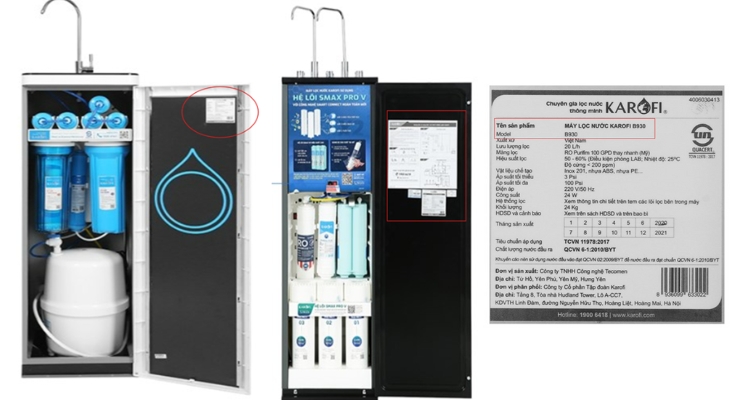 KAROFI - Sau cánh cửa tủ (Mặt phía trong cánh tủ)