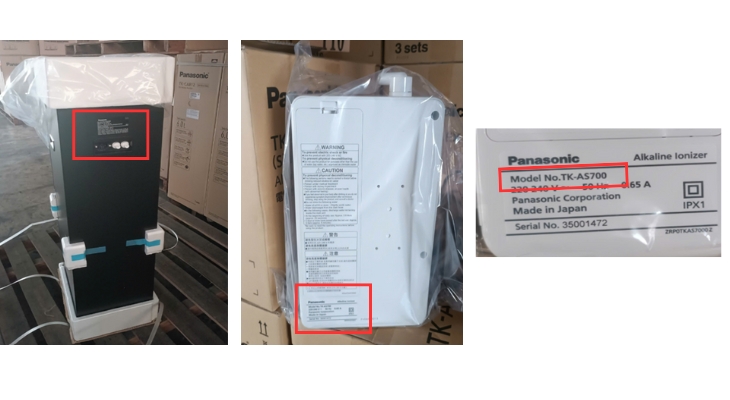 Panasonic - Sau lưng sản phẩm