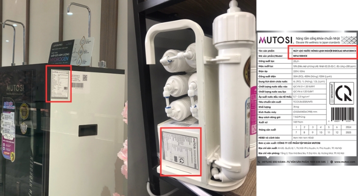 Mutosi - Bên hông sản phẩm