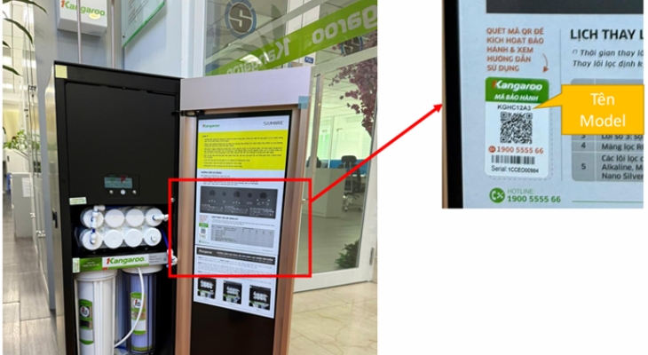 Kangaroo - Sau cánh cửa tủ (Mặt phía trong cánh tủ)