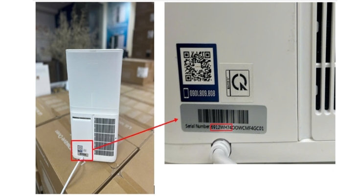 Philips - Sau lưng sản phẩm