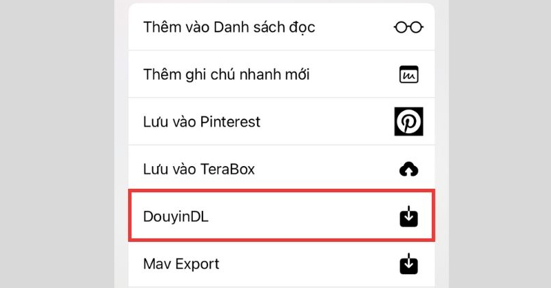 Cho quy tắc DouyinDL truy vấn nhằm chuyên chở video