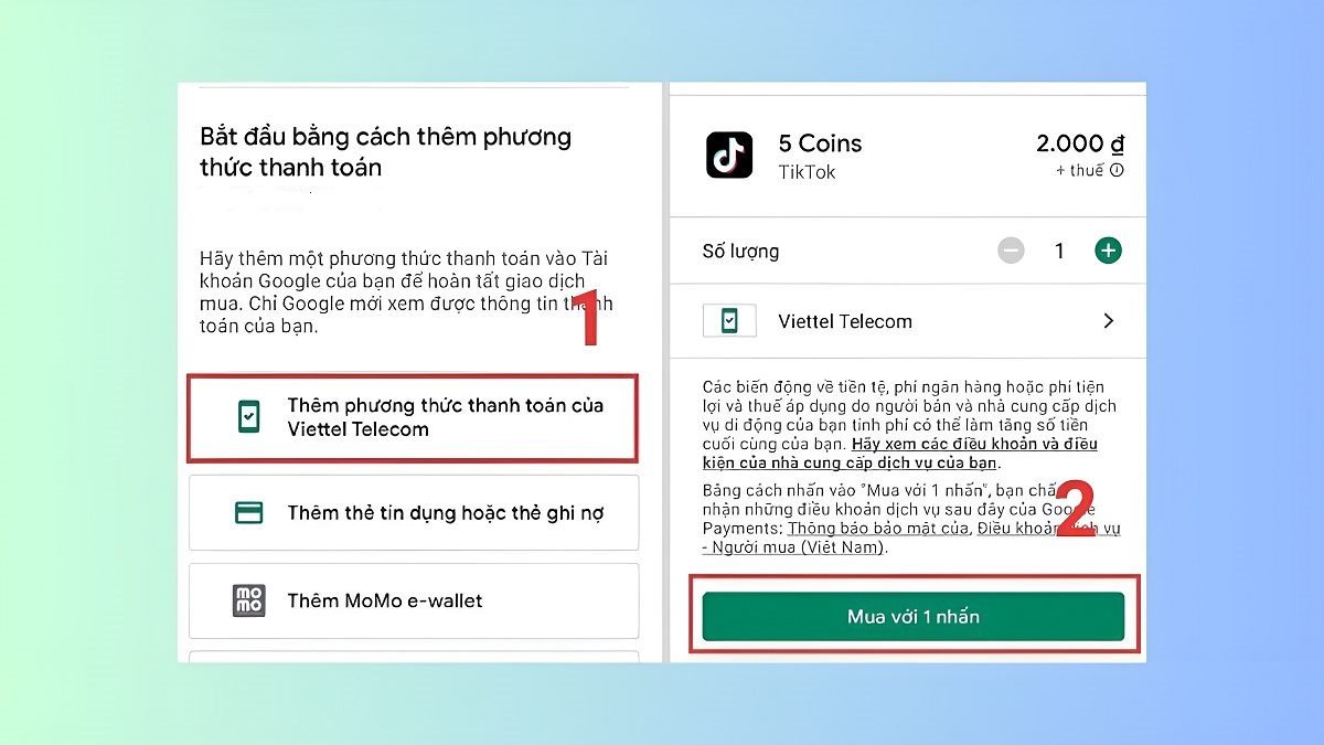 au khi bạn bấm vào nút 