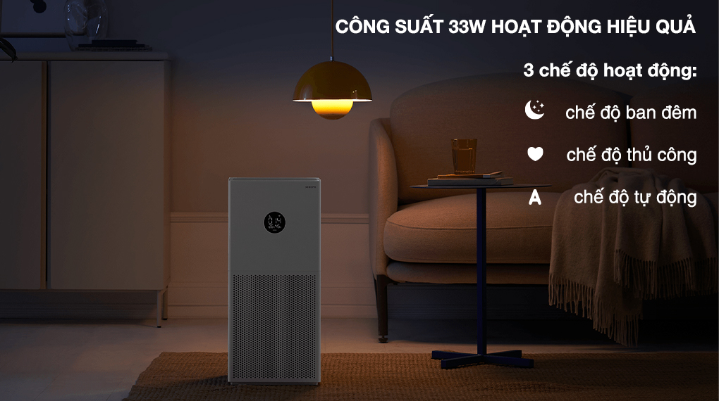 Máy có 3 chế độ lọc được thiết lập sẵn