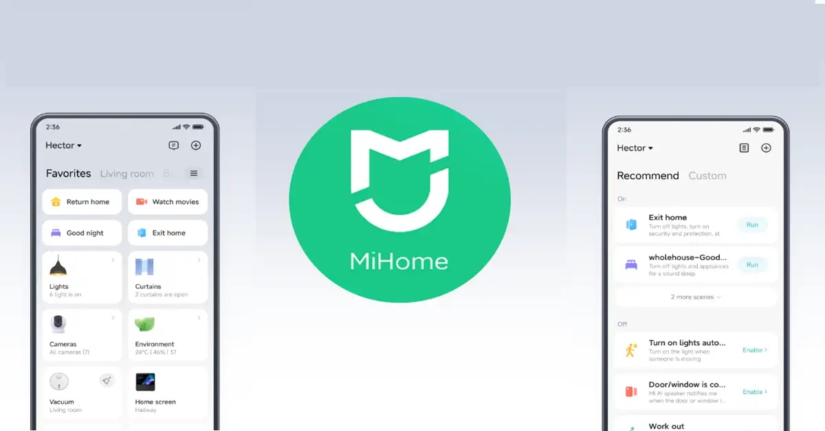 Giao diện ứng dụng Mi Home trên điện thoại