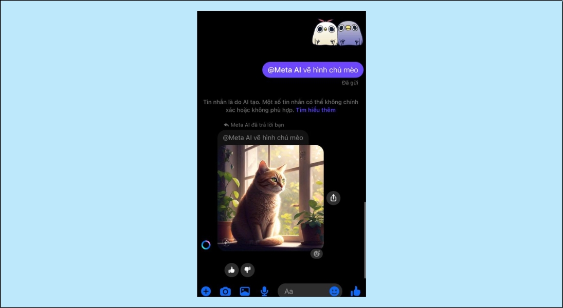 Meta AI sẽ nhanh chóng cho bạn câu trả lời
