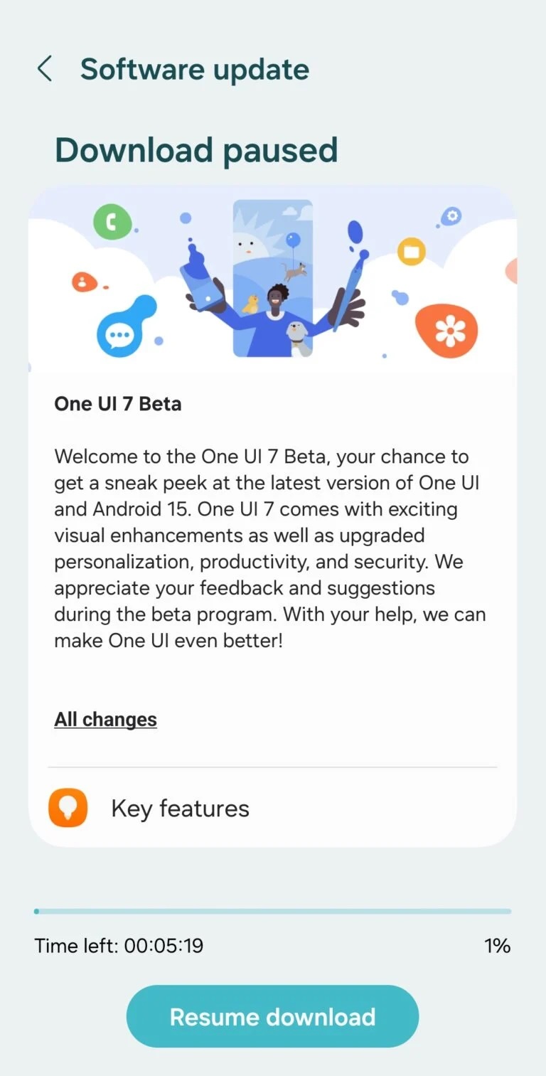 One UI 7.0 beta