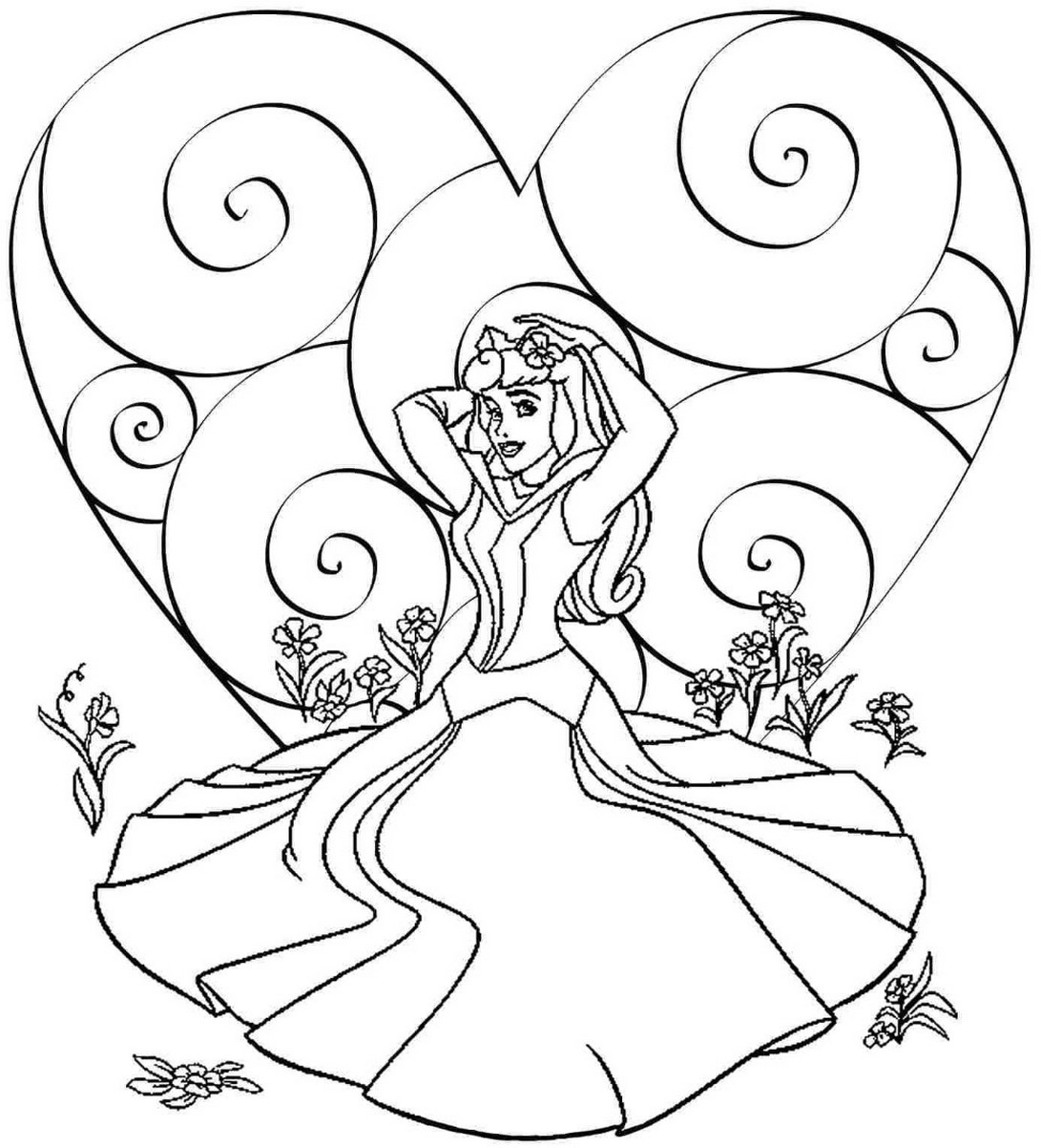 Tranh tô màu công chúa hoạt hình số 5