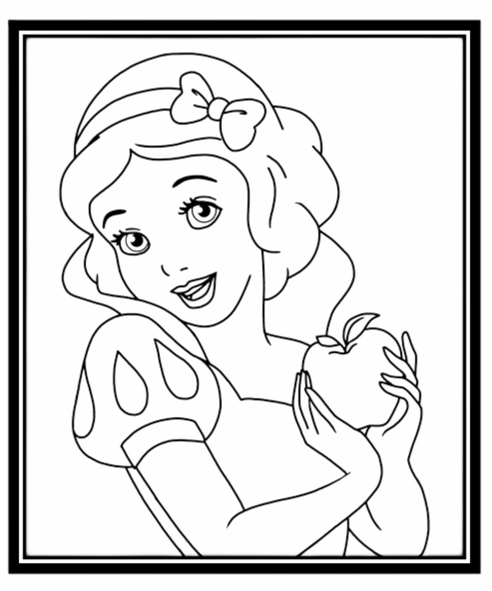 Tranh tô màu công chúa hoạt hình số 10