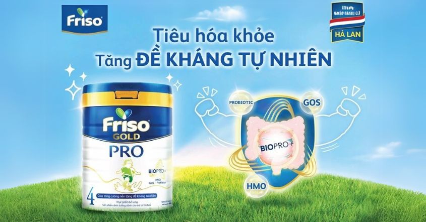 Friso Gold Pro chứa chất xơ có lợi cho hệ tiêu hóa ngăn ngừa táo bón Friso Gold Pro chứa chất xơ có lợi cho hệ tiêu hóa ngăn ngừa táo bón