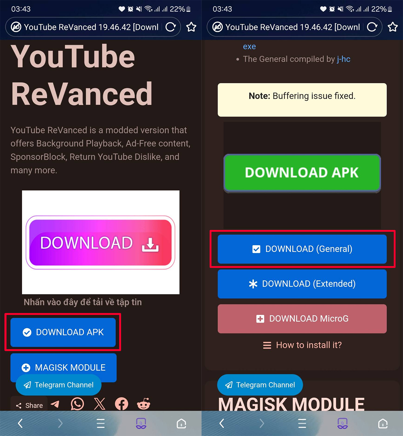 Cách tải YouTube Revanced 19.46.41 Cách tải YouTube Revanced 19.46.41