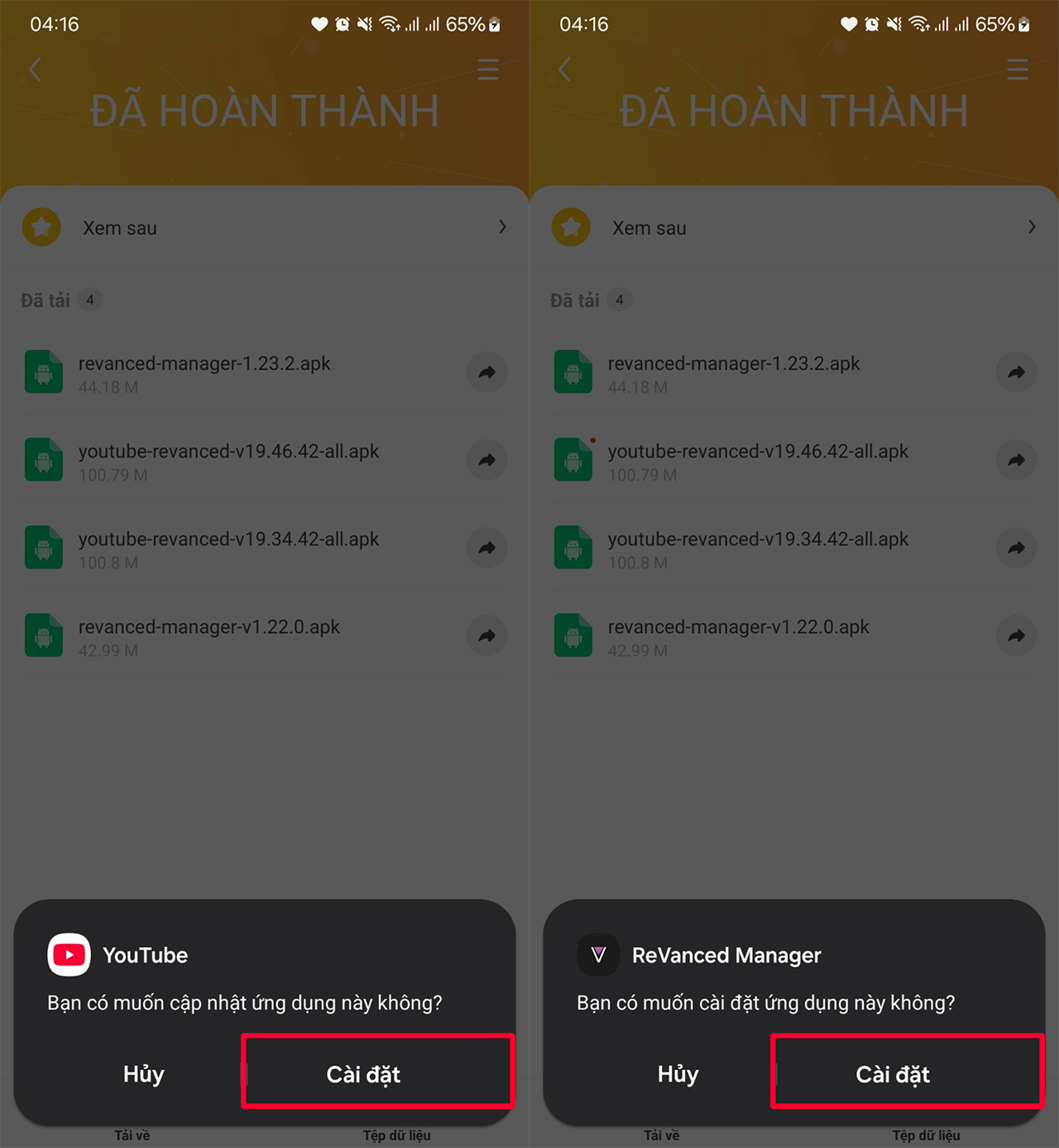 Cách tải YouTube Revanced 19.46.41 Cách tải YouTube Revanced 19.46.41