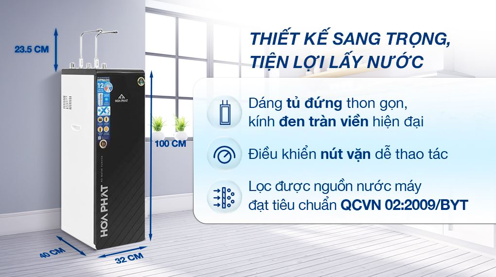 Máy lọc nước RO nóng nguội lạnh Hòa Phát HPN639 12 lõi đang kinh doanh tại ĐMX với mức giá 7.540.000 VNĐ (Cập nhật tháng 08/2025)