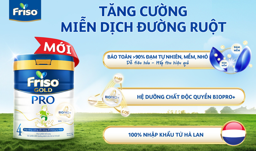 Sữa bột Friso Gold Pro số 4 800g (3 - 6 tuổi)