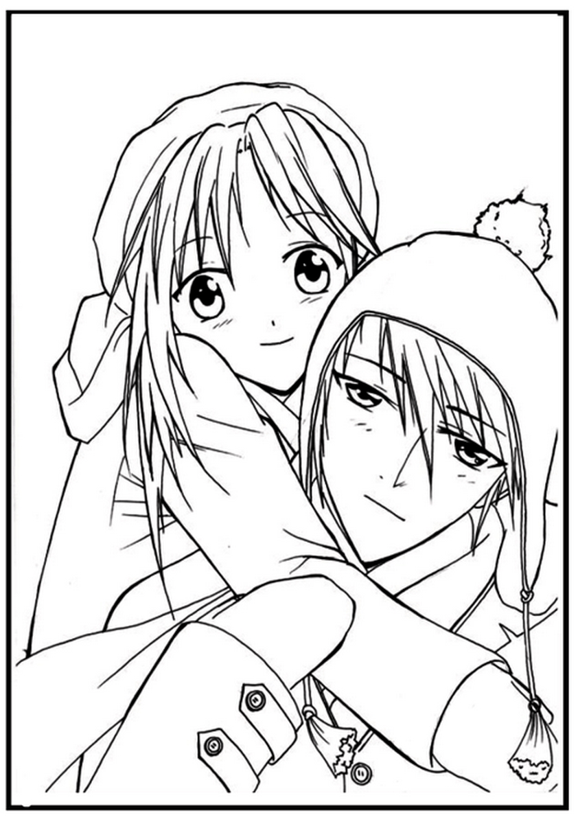 Tranh tô màu anime cho bé số 4