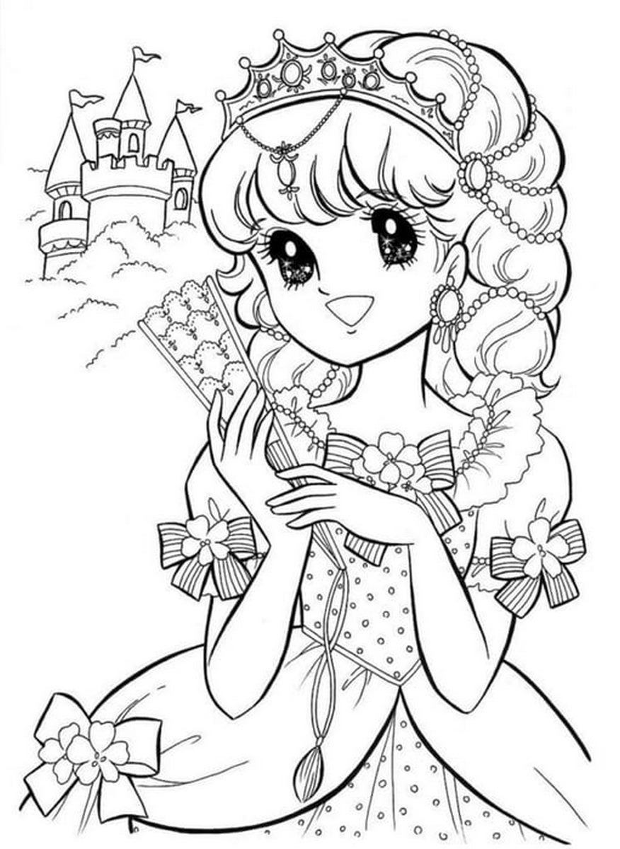 Tranh tô màu anime cho bé số 80
