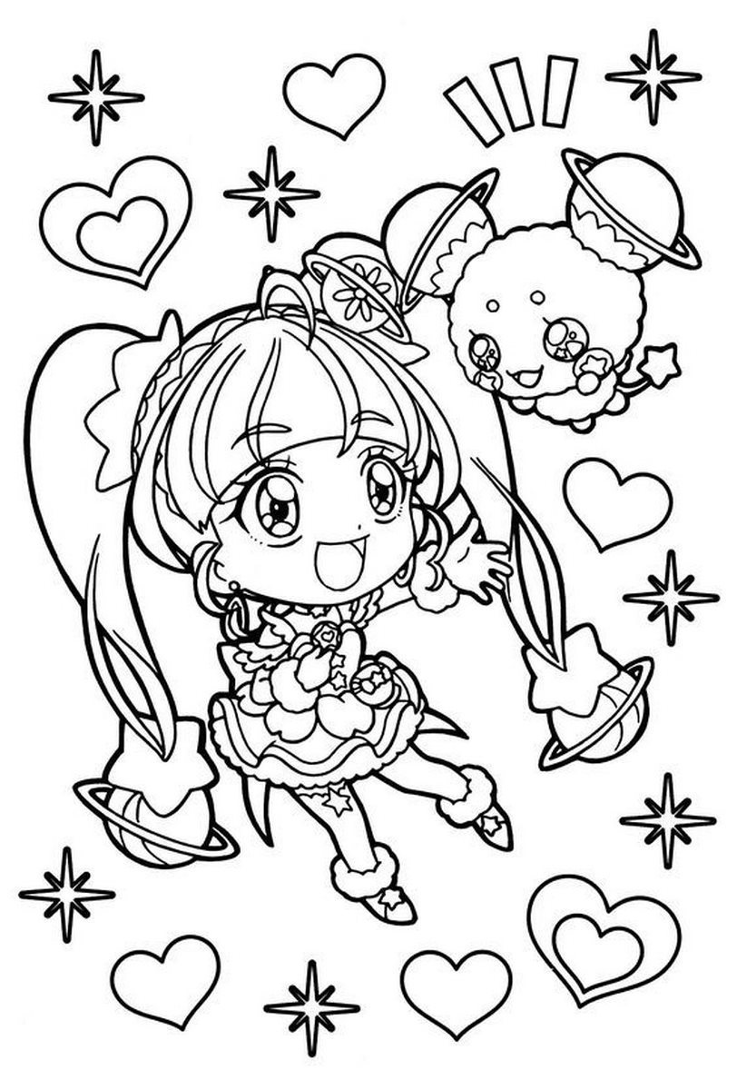 Tranh tô màu anime cho bé số 6
