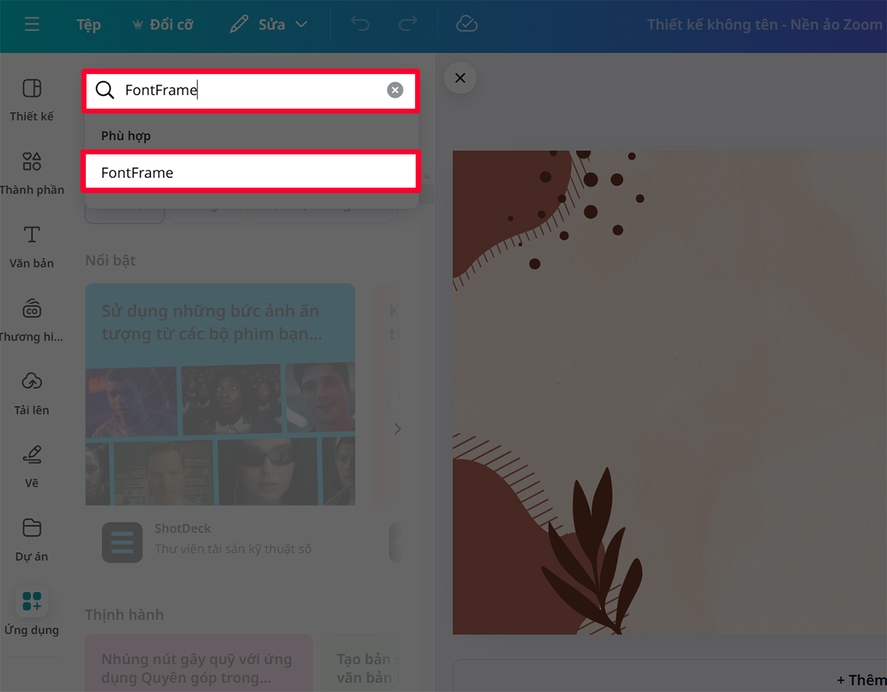 Cách thiết kế ảnh lồng vào chữ trên Canva