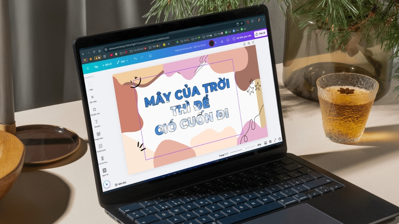 Cách thiết kế ảnh lồng vào chữ trên Canva