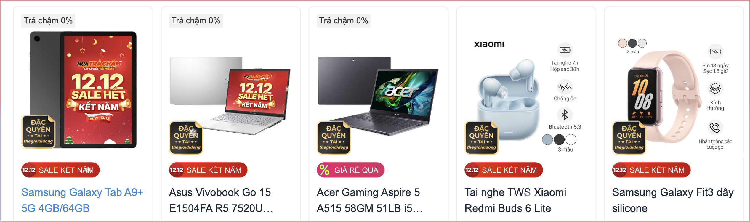 Loạt sản phẩm đặc quyền giảm giá sốc, mua ngay để hưởng những ưu đãi chỉ có tại TGDĐ