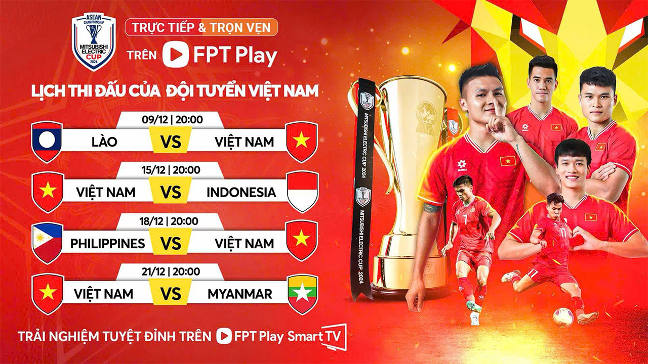 Cách xem AFF Cup trực tiếp