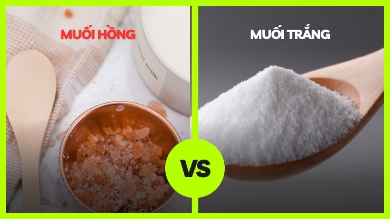 Muối hồng và muối trắng có nhiều sự khác biệt