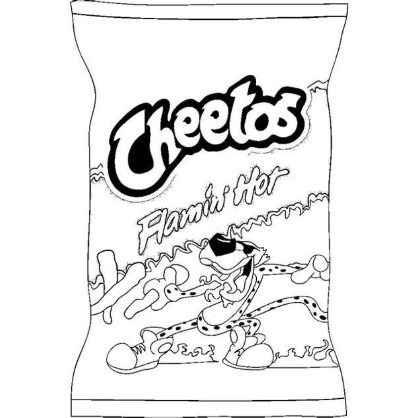 Tranh tô màu đồ ăn vặt số 12 Tranh tô màu đồ ăn vặt số 12