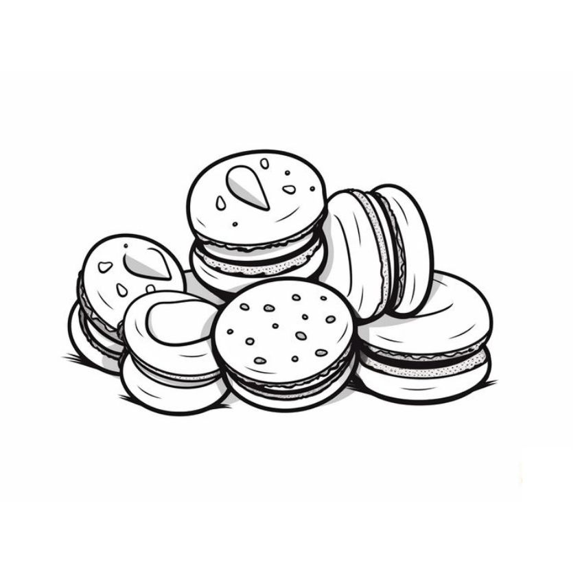 Tranh tô màu đồ ăn vặt số 18 Tranh tô màu đồ ăn vặt số 18