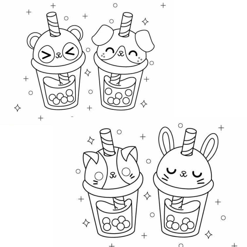 Tranh tô màu đồ ăn vặt số 20 Tranh tô màu đồ ăn vặt số 20