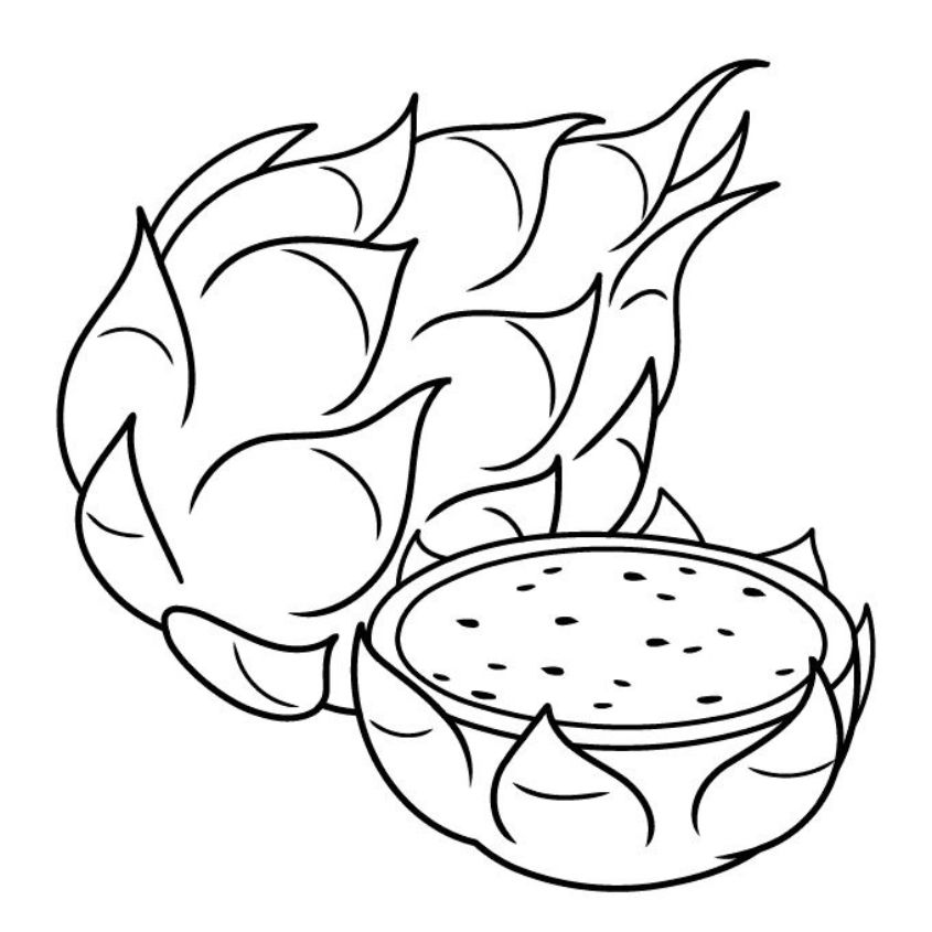 Tranh tô màu đồ ăn dễ thương số 12 Tranh tô màu đồ ăn dễ thương số 12