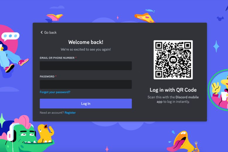 Bạn sẽ được chuyển hướng đến trang web của Discord và nhập thông tin tài khoản Discord để đăng nhập. Bạn sẽ được chuyển hướng đến trang web của Discord và nhập thông tin tài khoản Discord để đăng nhập.