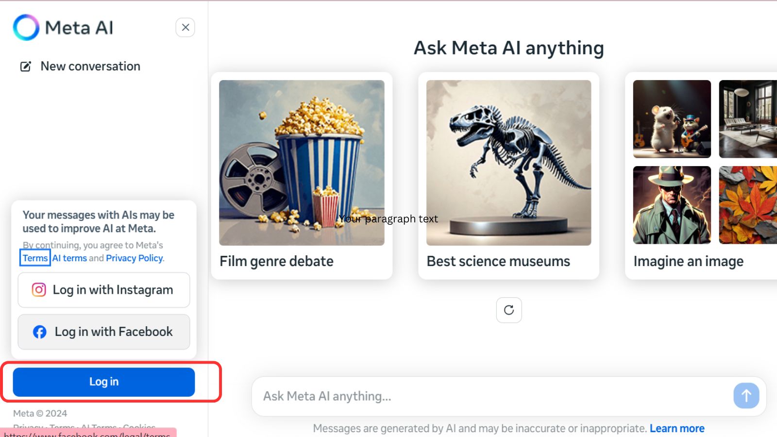 Đăng nhập với Messenger hoặc Facebook Đăng nhập với Messenger hoặc Facebook