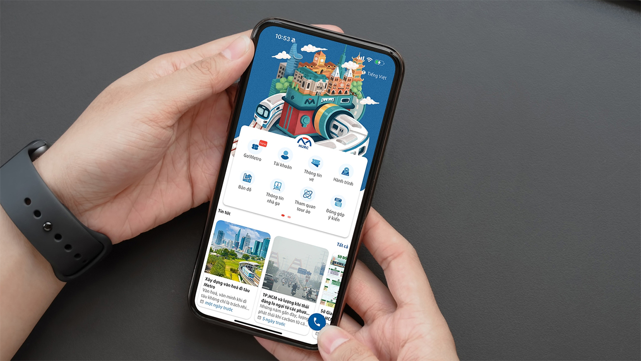 Cách sử dụng ứng dụng Metro HURC