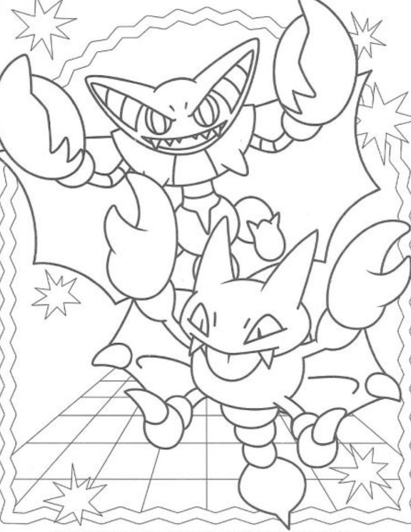 Tranh tô màu Pokemon cute, dễ thương số 20