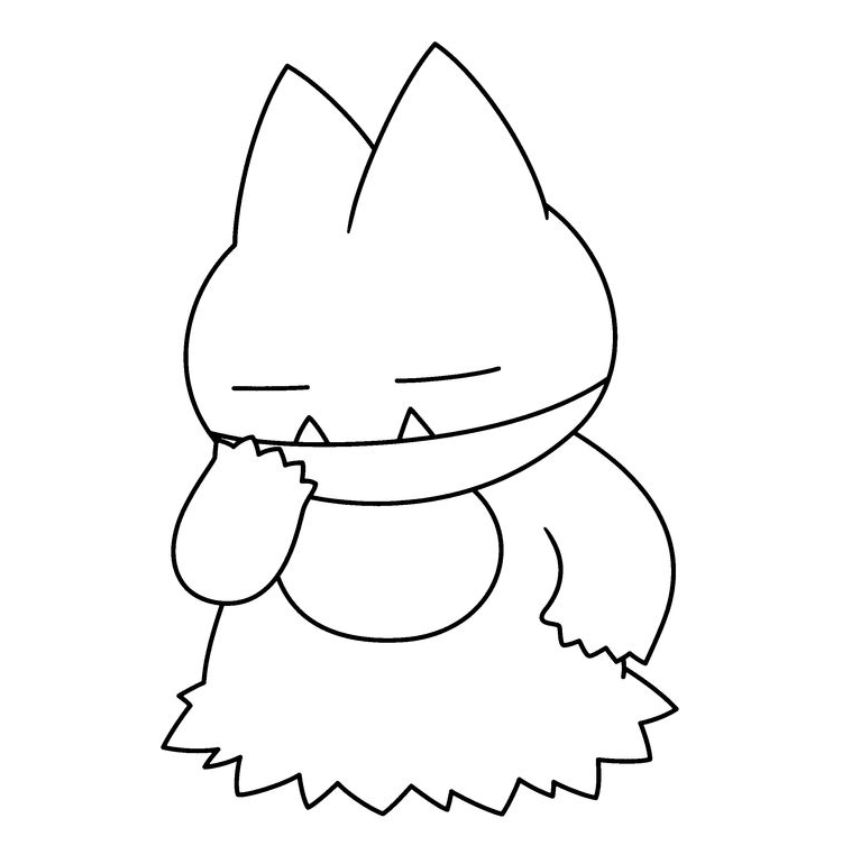 Tranh tô màu Pokemon đơn giản số 1