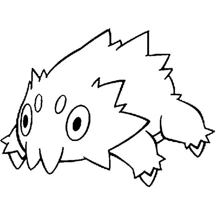 Tranh tô màu Pokemon đơn giản số 2