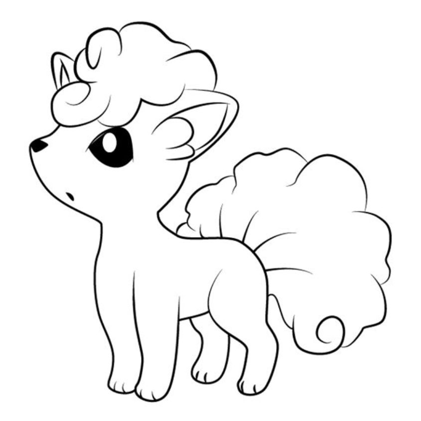 Tranh tô màu Pokemon đơn giản số 4