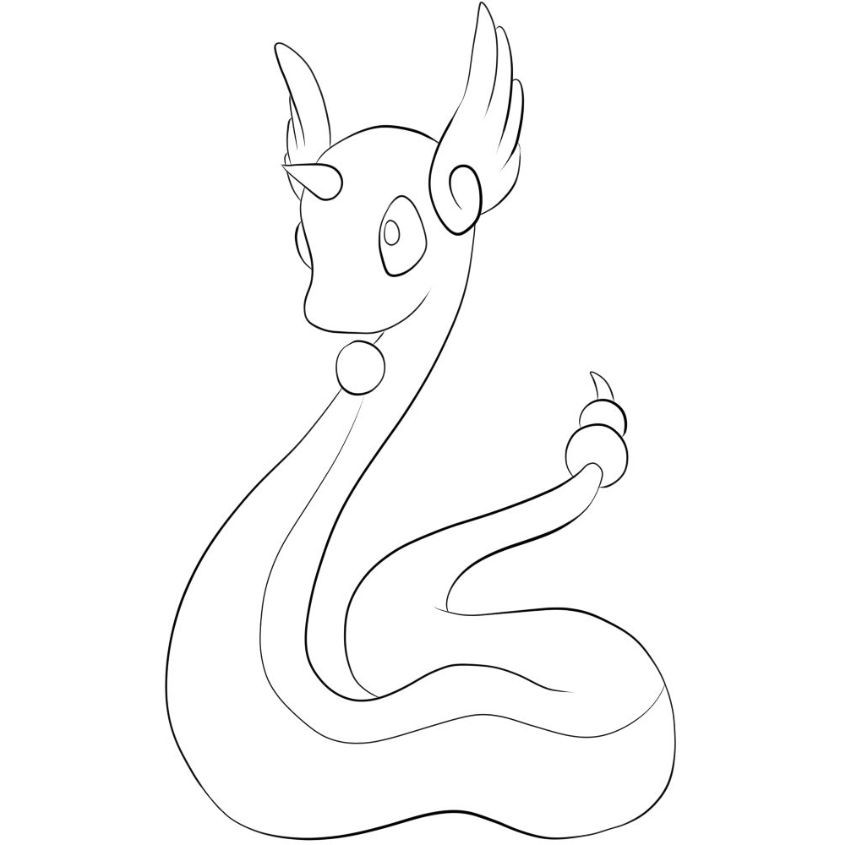 Tranh tô màu Pokemon đơn giản số 5