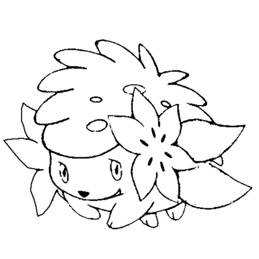 Tranh tô màu Pokemon đơn giản số 6