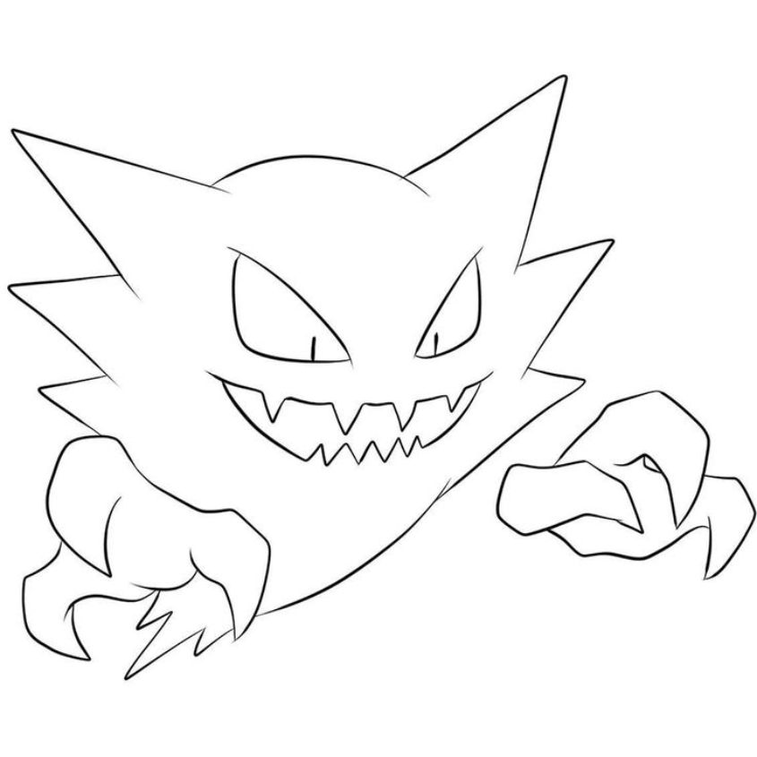 Tranh tô màu Pokemon đơn giản số 7