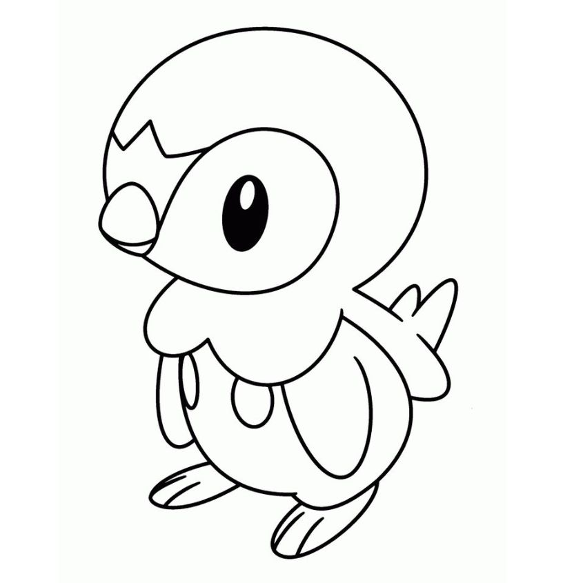 Tranh tô màu Pokemon đơn giản số 9