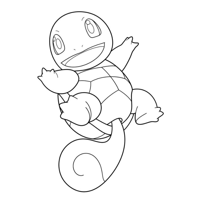 Tranh tô màu Pokemon đơn giản số 11