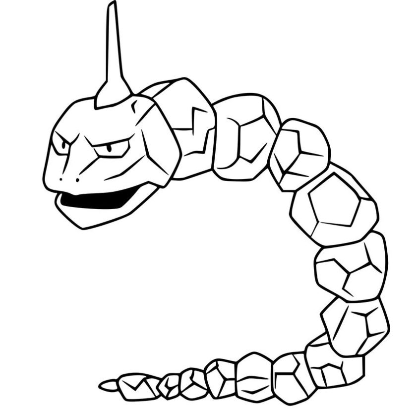 Tranh tô màu Pokemon đơn giản số 12