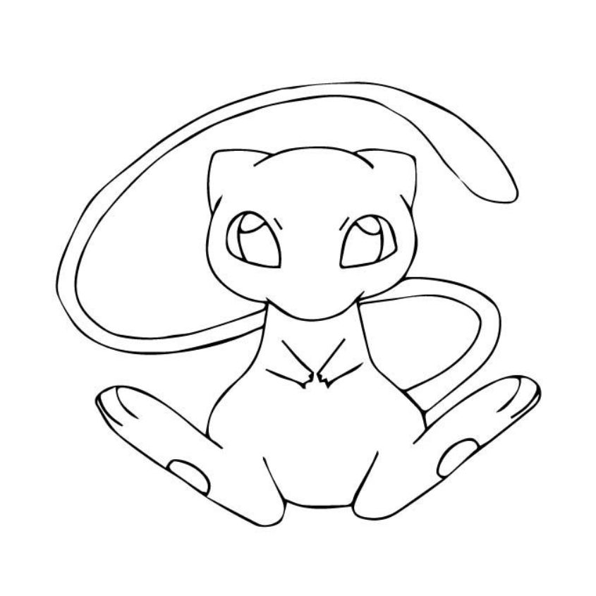 Tranh tô màu Pokemon đơn giản số 14