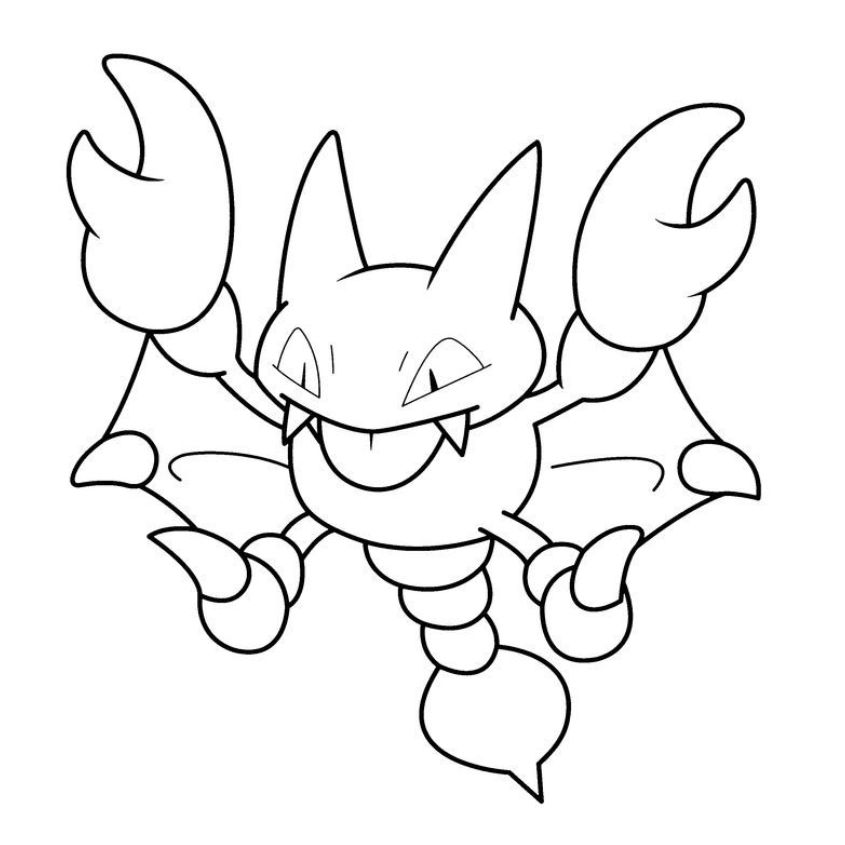 Tranh tô màu Pokemon đơn giản số 16