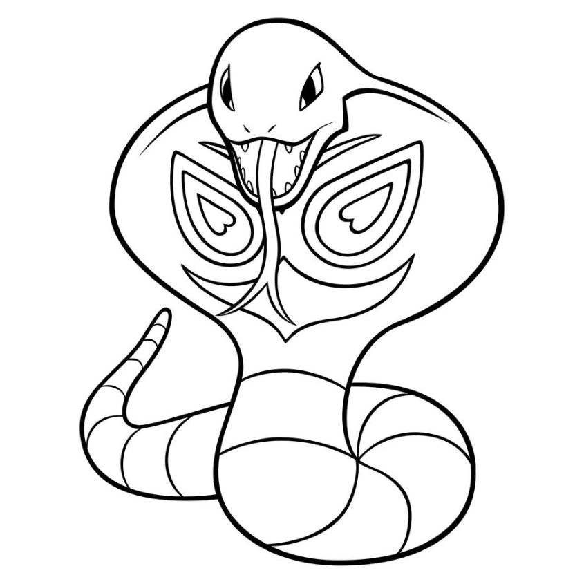 Tranh tô màu Pokemon đơn giản số 17