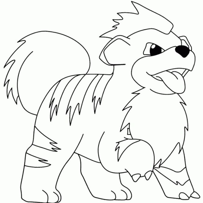 Tranh tô màu Pokemon đơn giản số 18