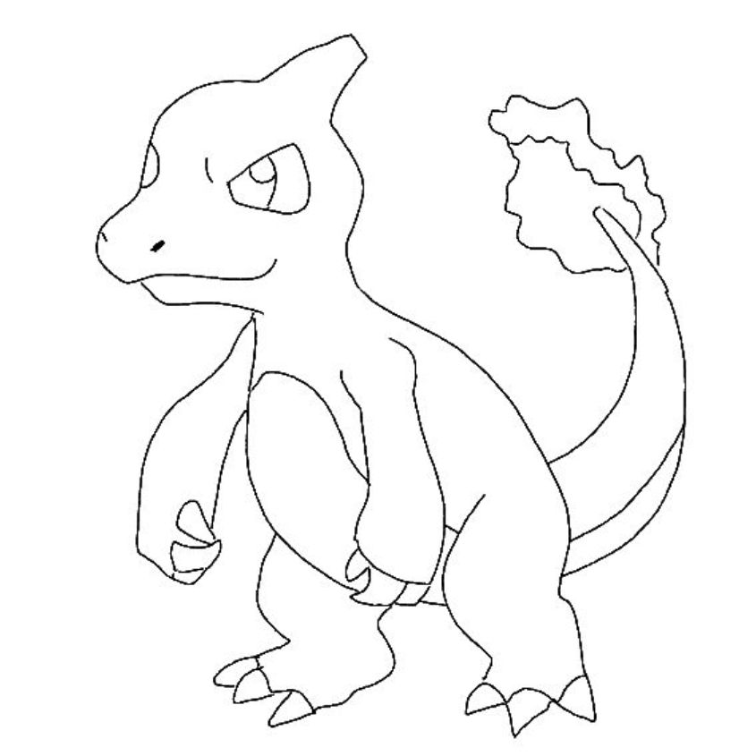 Tranh tô màu Pokemon đơn giản số 19